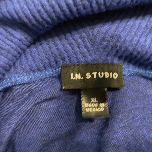 I N Studio blue sweater-tunic, size XL - Picture 3 of 3